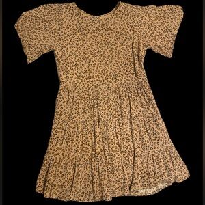 Abercrombie and fitch leopard print mini  dress, has pockets size x small petite
